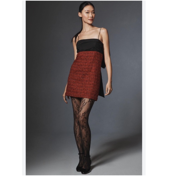 MAEVE BOW SQUARE-NECK MINI DRESS - Picture 2 of 10